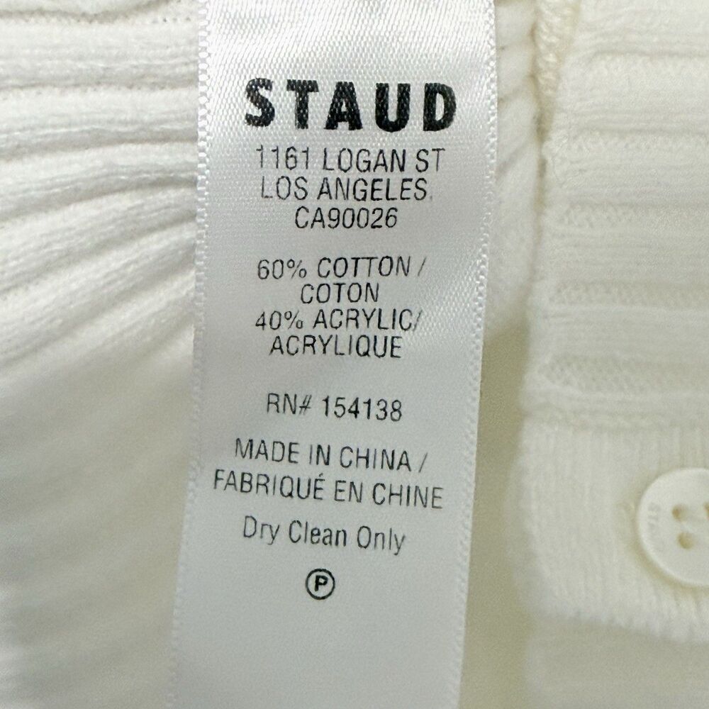 Staud Women’s Pickler Sweater Pickleball Graphic Embroidered Cardigan M NWT - Picture 8 of 10